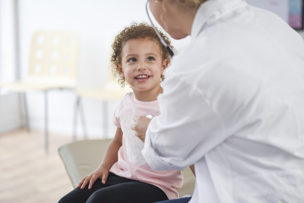 Doctor Meeting with a Little Girl